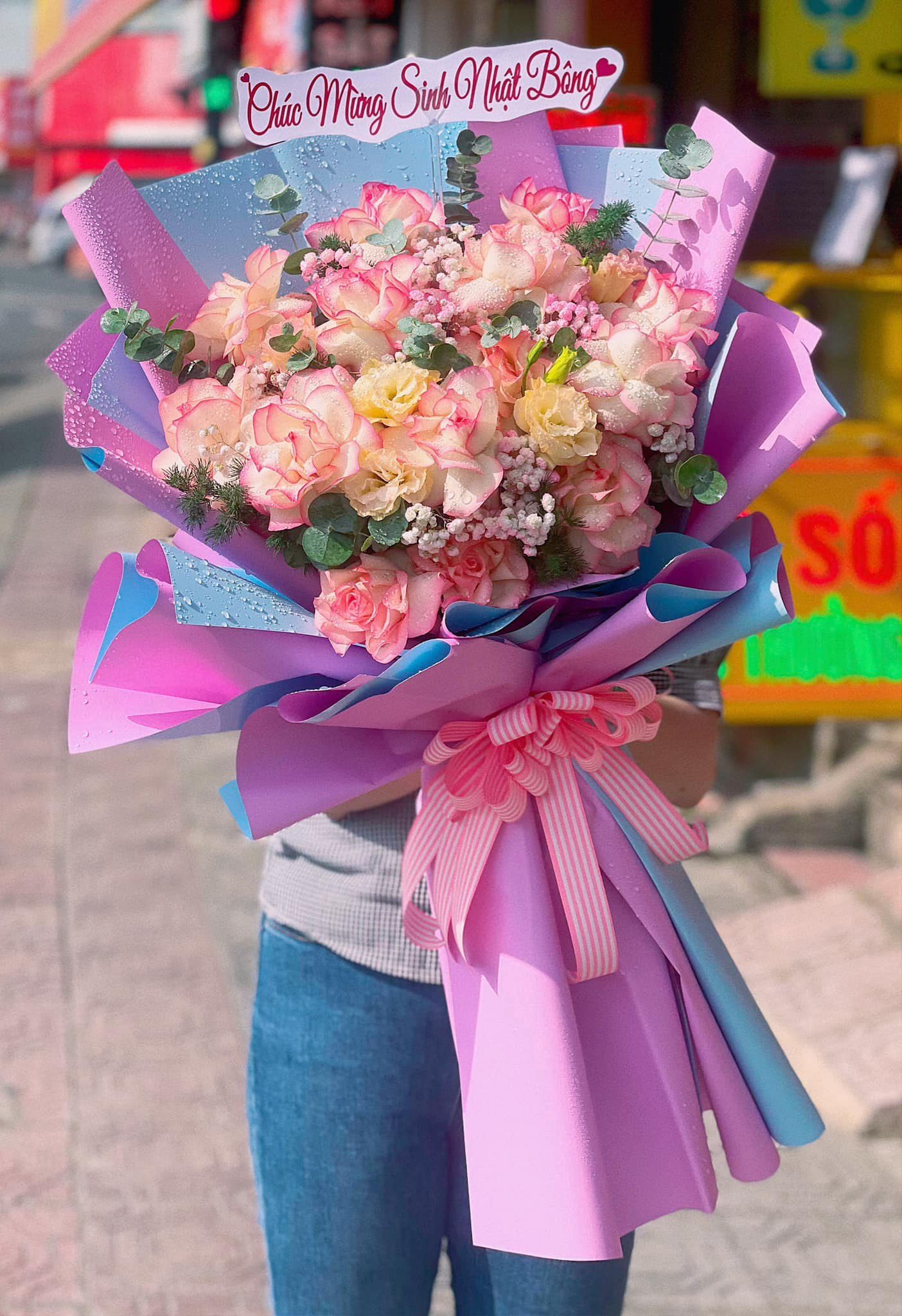 bó hoa tươi sinh nhật