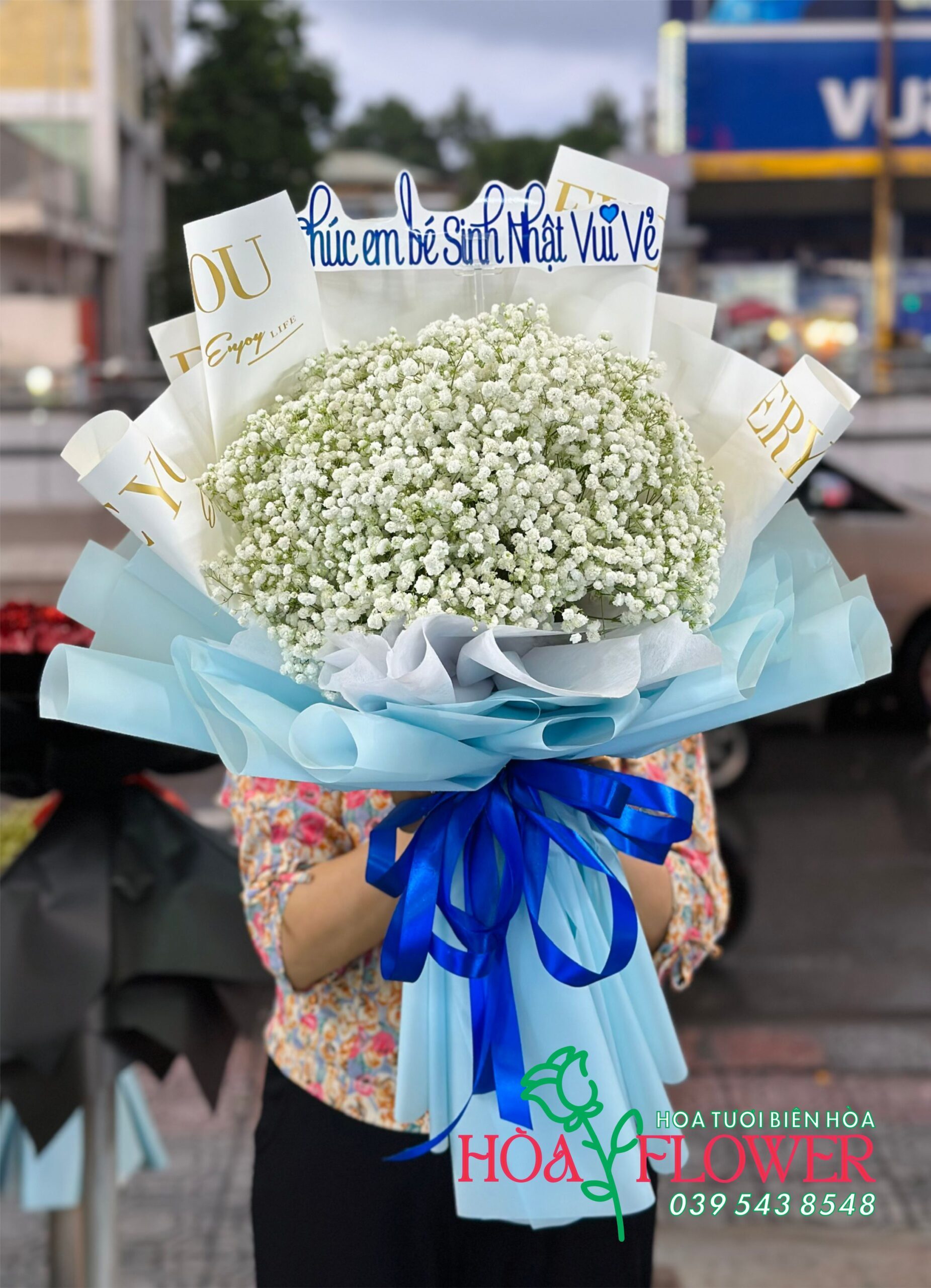 hoa baby, bó hoa baby, khánh hòa flower, hoa tươi, biên hòa