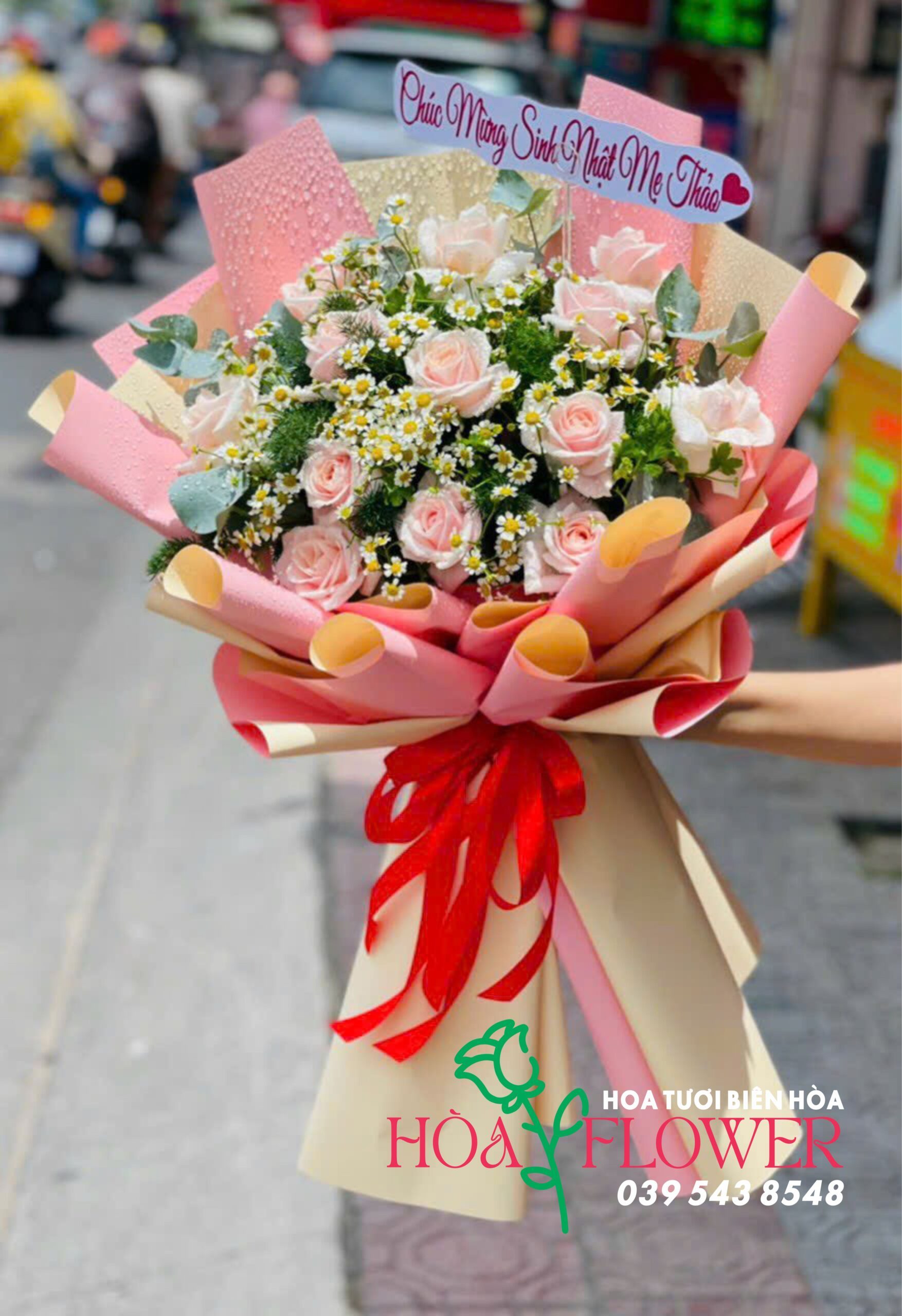 hoa tươi biên hòa, khánh hòa flower, bó hoa tươi, bó hoa sinh nhật, 20/10