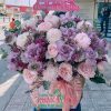 Giỏ Hoa Mừng Sinh Nhật Tím Mơ