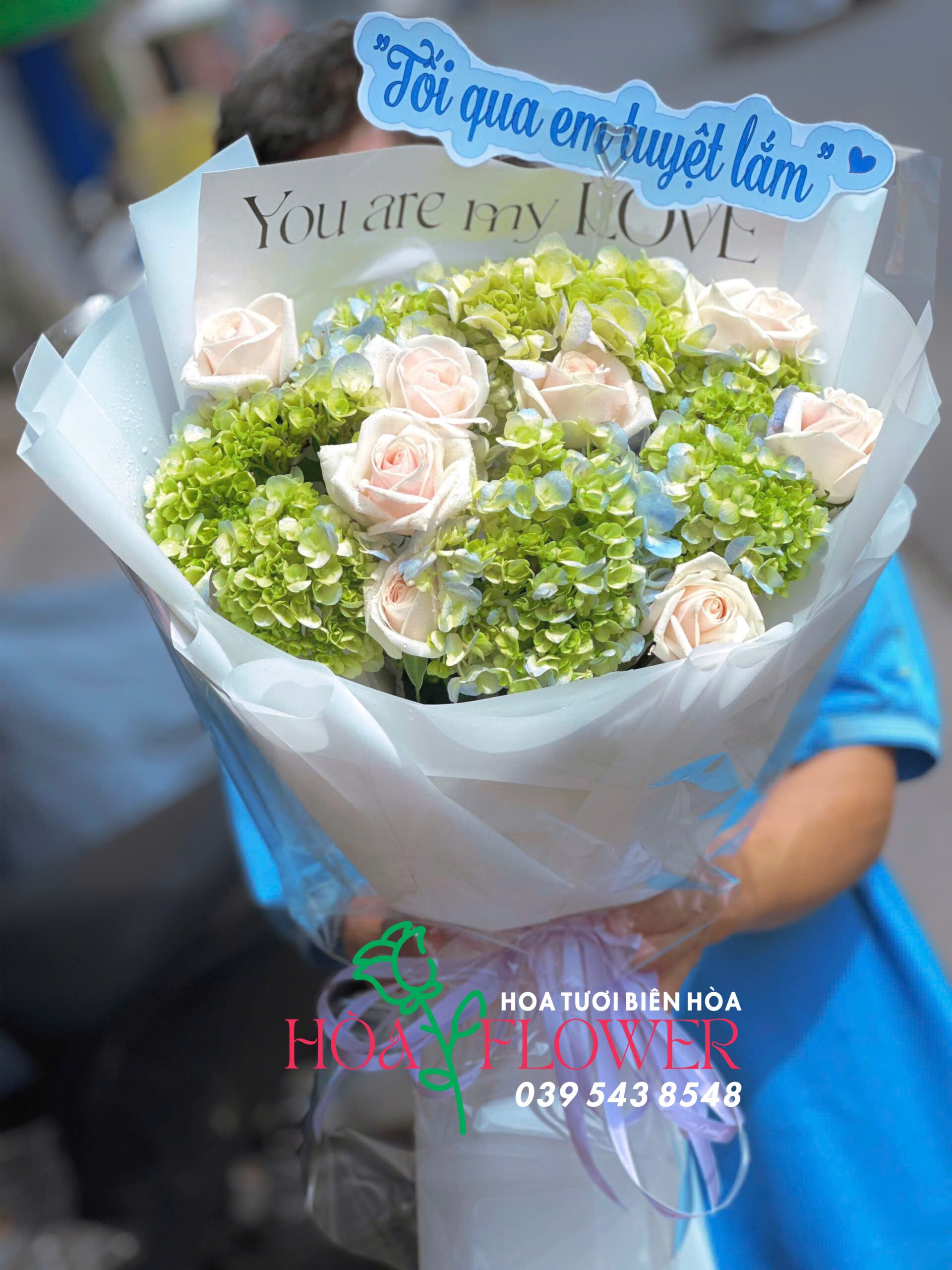 Bó hoa Cẩm Tú Cầu xinh xắn